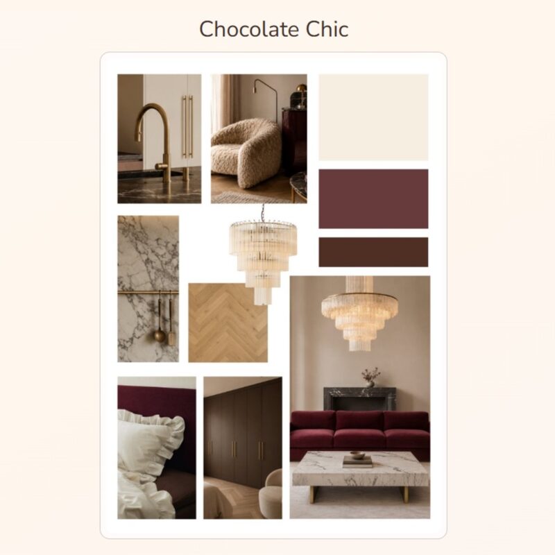 Voorbeeld van een moodboard
